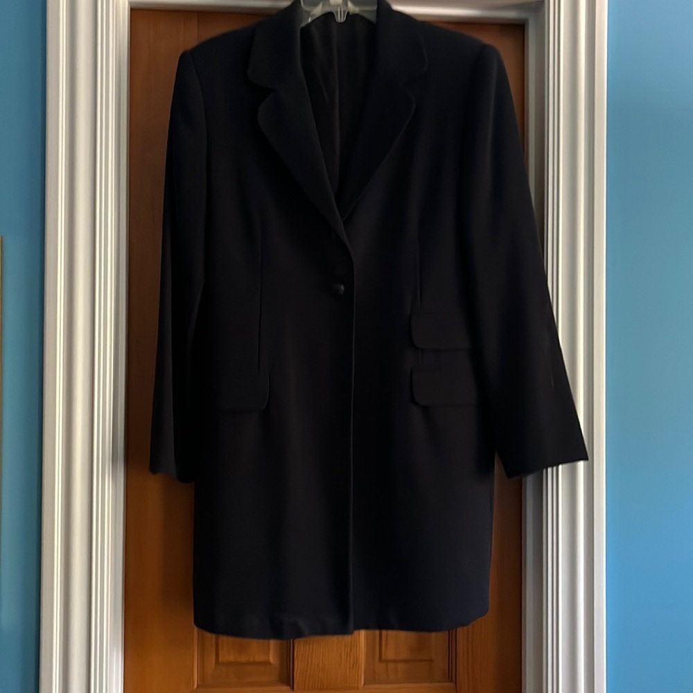 Sport Collection long jacket in navy blue